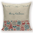 Christmas Cartoon Santa Claus Deer Pillows Covers Merry Christmas Gifts for The New Year by Axyaa