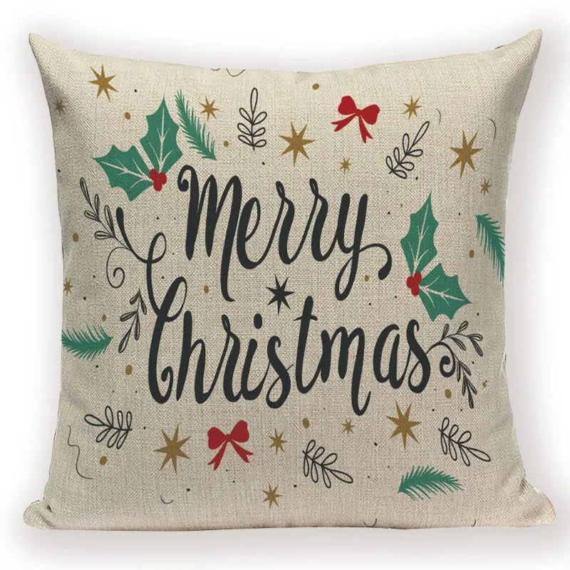 Axyaa Christmas Bed Linen Pillowcase Set for Home Decor and Gifts