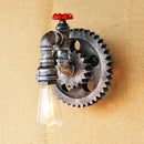 Axyaa Vintage Iron Pipe Wall Lamps Retro Loft Living Room Bedroom Lights