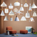 Axyaa Modern White Aluminum LED Pendant Lamp for Luxury Spaces