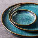 Axya Nordic Style Kiln Glazed Ceramic Dinner Bowl Set