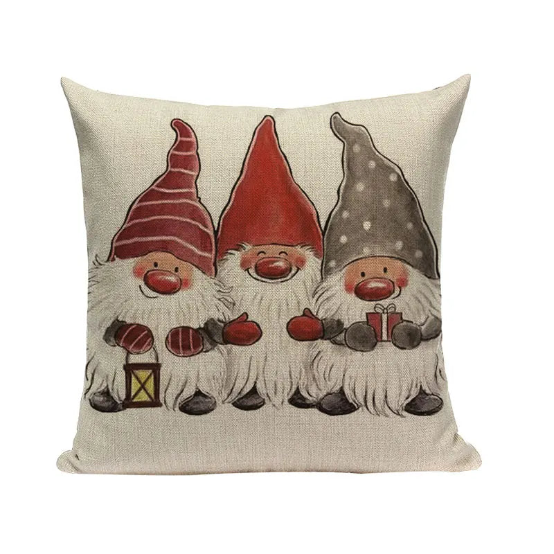 Axyaa Christmas Birthday Cushion Cover 45X45cm - Bedroom Sofa Decor Cojines