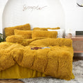Axyaa Long Hair Velvet Duvet Cover Set - Queen Size