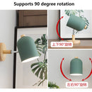 Axyaa Macaroon Wooden Wall Sconce in 6 Colors for Bedroom Reading
