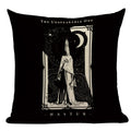 Axyaa Mexico Skull Decor Pillow Cover - Black Tarot Horror Ghost Home Decor