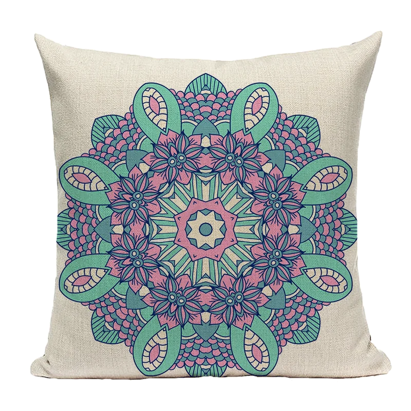 Bohemian Linen Cushion Cover 45x45 for Sofa - Axyaa Brand Home Decor