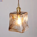 Axyaa Nordic Glass Copper Pendant Lights - Retro Vintage Style for Dinning Living Room