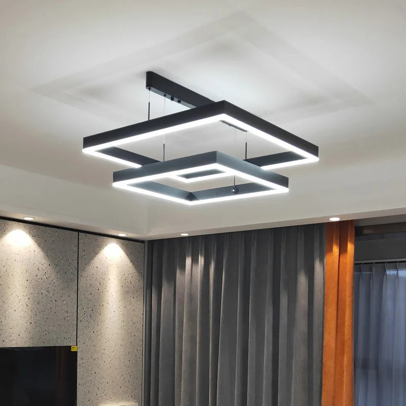 Modern LED Ceiling Chandelier by Axyaa for Living Room Bedroom Dining Room