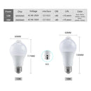 Axyaa Smart Motion Sensor LED Light Bulb 12W 18W ON/OFF Home Lamp