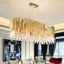 Axyaa Nordic Modern Crystal Chandelier for Luxury Living Spaces