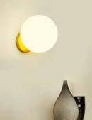 Axyaa Glass Ball Wall Lamp Black Copper Luxury Nordic Minimalist Design