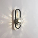 Axyaa Minimalist Glass Wall Lamp for Bedroom, Balcony, and Corridor - Modern Indoor Art Lighting