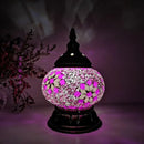 Axyaa Turkish Mosaic Table Lamp - Handcrafted Vintage Glass Art Deco Bedside Light