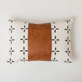 Axyaa Brown Faux Leather Pillow Cover - Home Decor, Couch, Bed - 45x45cm, 35x50cm