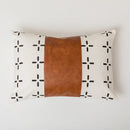 Axyaa Brown Faux Leather Pillow Cover - Home Decor, Couch, Bed - 45x45cm, 35x50cm