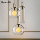 Axyaa Luxury Glass Ball Pendant LED Lights for Elegant Home Decor