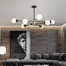 Axyaa Glass Ball Chandelier LED Lighting for Living Room, Dining Room, Study