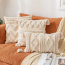 Axyaa Boho Cotton Cushion Cover 45x45cm/30x50cm with Tassels