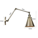 Axyaa Metal Bell Wall Lights: Elegant European/American Style Gold Plated Indoor Lamp