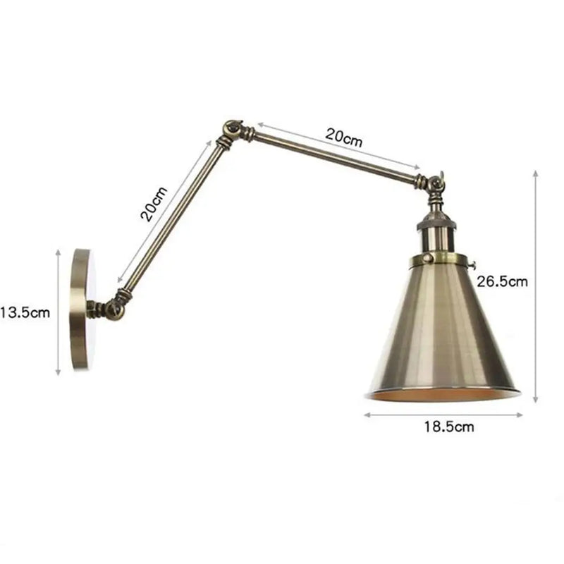 Axyaa Metal Bell Wall Lights: Elegant European/American Style Gold Plated Indoor Lamp