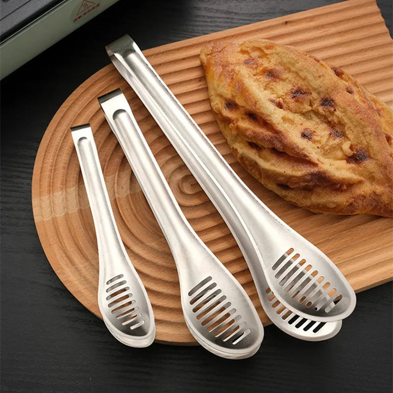 Axyaa Stainless Steel Kitchen Tongs: Multifunctional Cooking Utensils for Barbecue and Salad