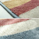 Axyaa Nordic Cartoon Rainbow Semicircular Rug: Thick, Non-slip, Modern Home Decor for Children