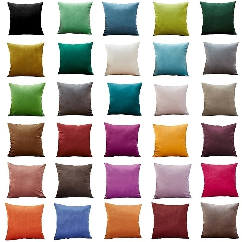 Luxurious 45*45cm Velvet Cushion Cover by Axyaa: Soft Pillowcase for Sofa & Living Room