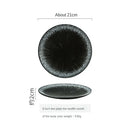 Axyaa Ceramic Breakfast Plate Set for Home Kitchen, Sushi, Steak, and Dinner Settings