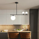Axyaa Nordic Black Golden Glass Chandelier for Home Decor