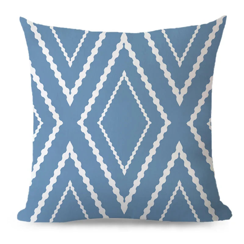 Axyaa Velvet Cushion Cover 45*45 - Boho Aztec Decorative Pillow for Home Sofa
