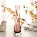 Axyaa Oblique Glass Vase for Flowers - Modern Desk Home Decor