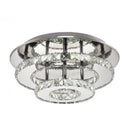 Axyaa LED Crystal Chandelier: Stylish Round Ceiling Light for Home Decor