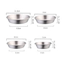 Axyaa Stainless Steel Seasoning Dish - Small Salad Bowl for Western Restaurants
