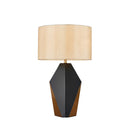 Axyaa Gold & Black Iron Desk Lamp - Modern Metal Art Table Light