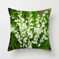 Axyaa Sunflower Lotus Lily Rose Pattern Pillow Cover for Home Chair Car Sofa