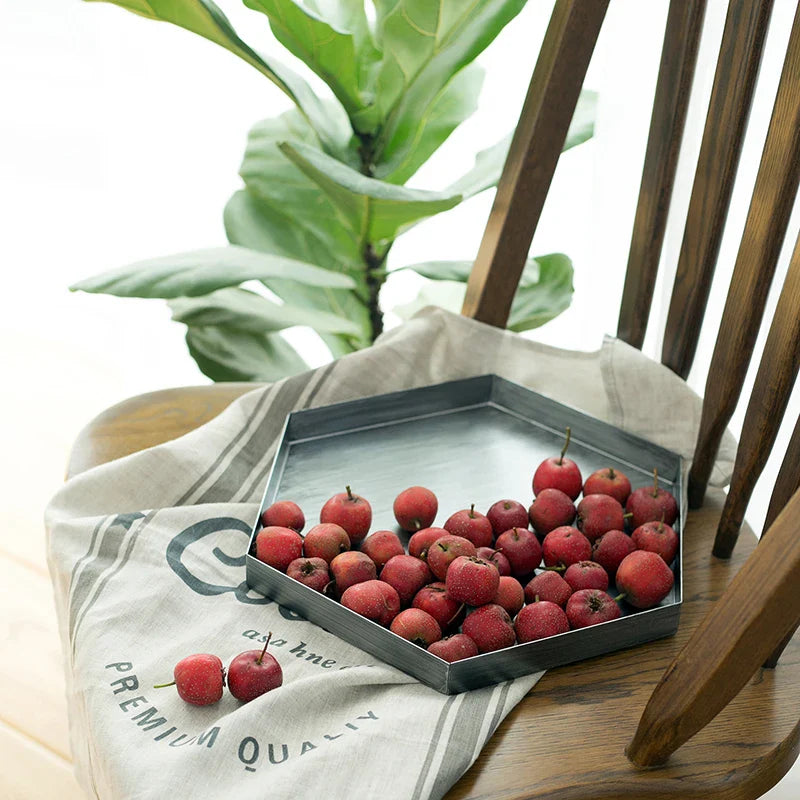 Axya Hexagon Jewelry Storage Tray - Elegant Desktop Decoration and Dessert Plate