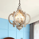 Axyaa Modern White Chandelier for Baby Room Nursery and Kids Bedroom