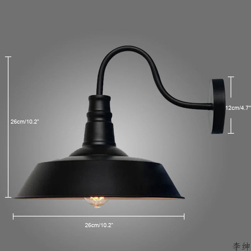 Axya Nordic Vintage Wall Light Retro Loft Bedside Lamp Industrial Decor Kitchen Fixture