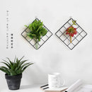 Axya Nordic Grid Iron Wall Decor for Home Tea Shop Dorm
