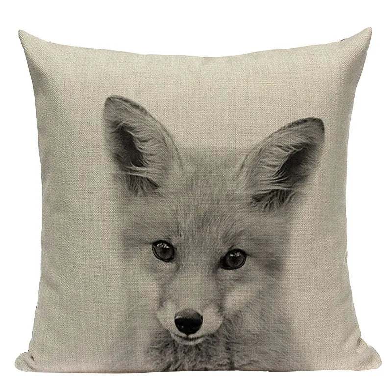 Axyaa Animal Print Cushion Covers - High Quality Decorative Pillows for Sofa