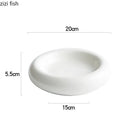 Round Ceramic Dinner Plate Set by Axyaa: Elegant Tableware for Home and Restaurants