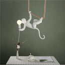 Axya Resin Monkey Pendant Lights: Stylish Horizontal Hanging Lighting Fixtures