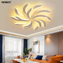 Axya Modern LED Chandelier Lights with Remote Control for Home Lighting