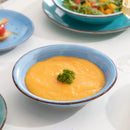 Axyaa BONITA Blue Dinnerware Set for 12 People