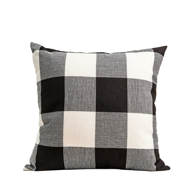 Axyaa Plaid Geometric Stripe Cushion Cover for Home Decor & Sofa Bed