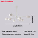 Axyaa LED Chandelier: Modern Dimmable Ceiling Light for Living & Dining Room