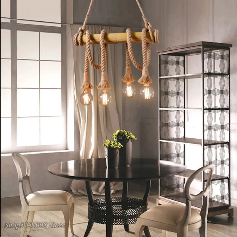 Bamboo Pendant Lights by Axyaa - Unique Loft Lighting for Kitchen and Bar Decor
