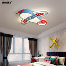 Axya LED Chandelier: Modern Airplane Pattern Kid's Room Pendant Lighting