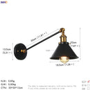 Axyaa Vintage Industrial Wall Light Sconce LED Bedroom Stair Loft Up Down