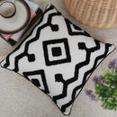 Axyaa Geometric Tufted Cushion Cover, Black and White, Home Decor, 45x45cm, 30x50cm